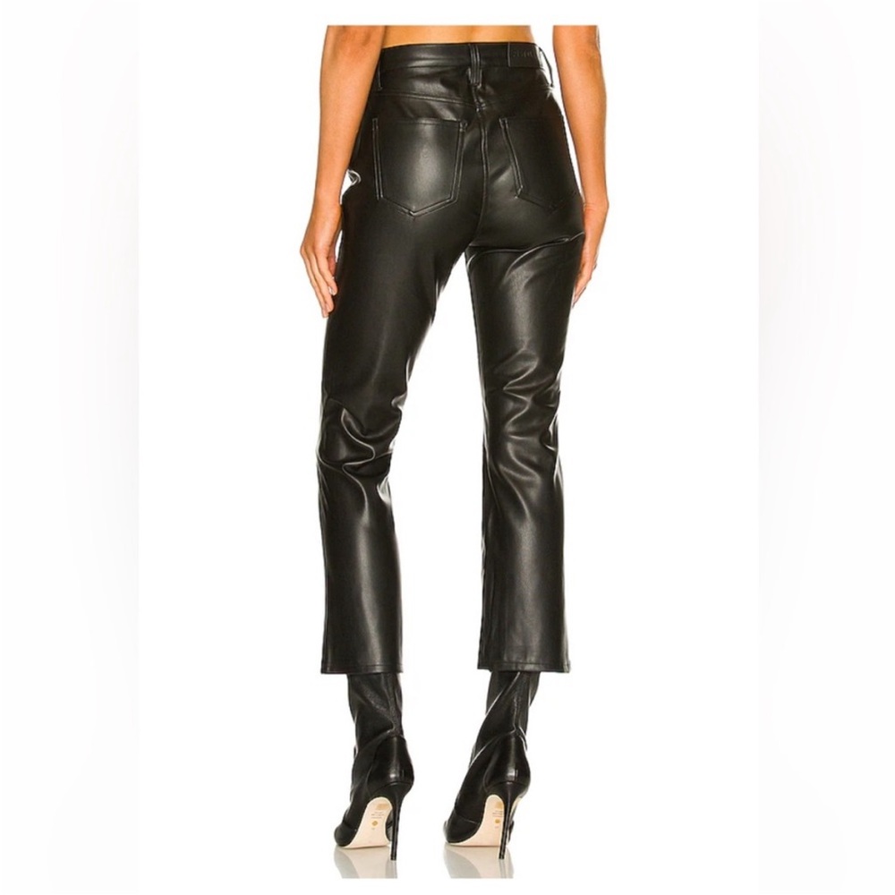 Pistola Black Cropped Vegan Leather Pants - Picture 2 of 10